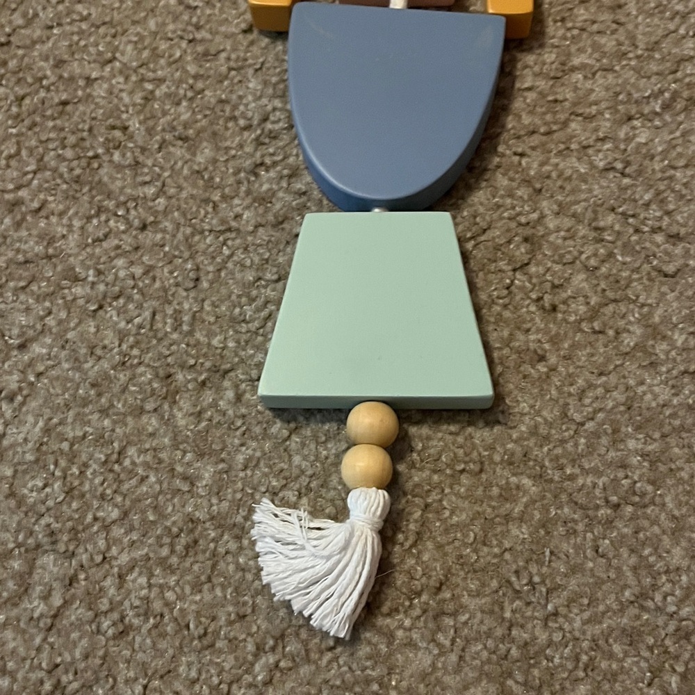 Pillowfort Wooden Wall Décor in Blue and Tan - Picture 7 of 7